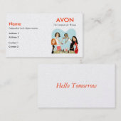 Avon-Visitenkarten - Perle Visitenkarte (Vorne/Hinten)