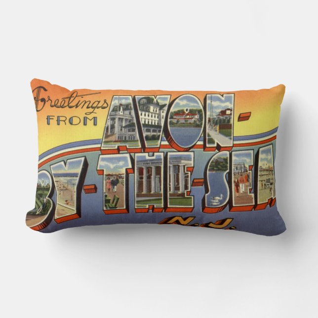 Avon vorbei - - Seenew-jersey Lumbar-Kissen Lendenkissen (Vorderseite)