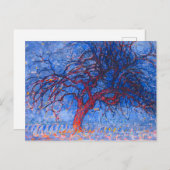 Avond (Abend): The Red Tree - Piet Mondrian - Postkarte (Vorne/Hinten)