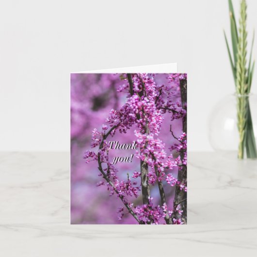 Avondale Redbud Art Danke-Card Dankeskarte (Vorderseite)