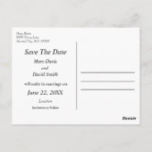 Avondale Redbud Art Save the Date Postkarte (Rückseite)