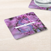 Avondale Redbud Art Wedding Paper Untersetzer (angewinkelt)