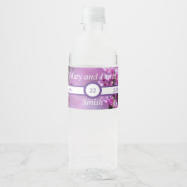 Avondale Redbud Art Wedding Water Flasche Label Wasserflaschenetikett