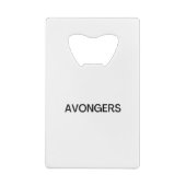 Avongers Geldbeutel Flaschenöffner (Rückseite)
