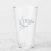 Avoriaz France Skier Glas (Rückseite)
