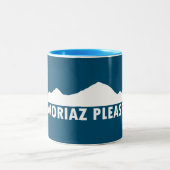 Avoriaz Frankreich Bitte Zweifarbige Tasse (Mittel)