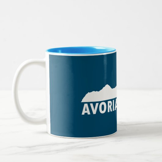 Avoriaz Frankreich Bitte Zweifarbige Tasse (Links)