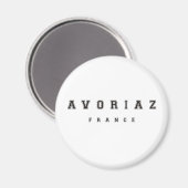 Avoriaz Frankreich Magnet (Vorderseite/Rückseite)