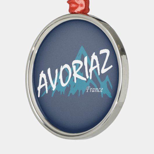 Avoriaz Frankreich Ornament Aus Metall (Links)