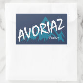 Avoriaz Frankreich Rechteckiger Aufkleber (Tasche)