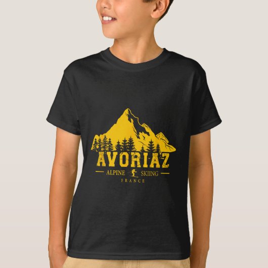 Avoriaz Frankreich Skigebiet Alpin Alp T-Shirt (Vorderseite)