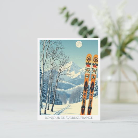 Avoriaz Haute-Savoie Frankreich Skitouren Postkart Postkarte (Stehend Vorderseite)