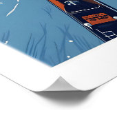 Avoriaz Portes du Soleil Pisten Druck Französisch Poster (Ecke)