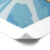 Avoriaz Poster - Winter Chalets Print French Ski (Ecke)