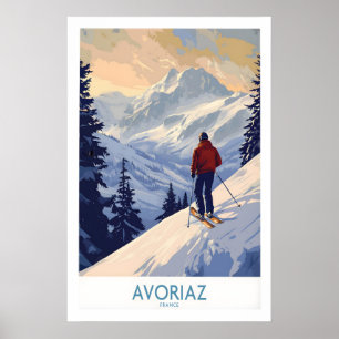 Avoriaz Ski Plakat Frankreich 1