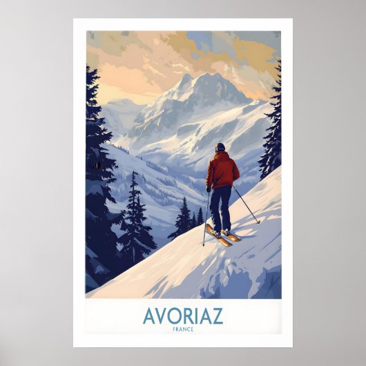 Avoriaz Ski Plakat Frankreich 1 (Vorne)