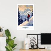 Avoriaz Ski Plakat Frankreich 1 (Heimbüro)
