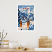 Avoriaz Ski Resort Print French Alps Winter Wall Poster (Küche)