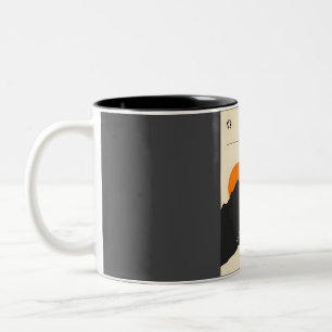 Avoriaz Skifahren Minimal Vintage Reisen Poster Zweifarbige Tasse