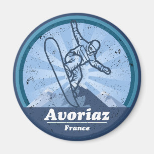 Avoriaz Skigebiet - Snowboard Magnet