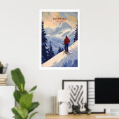 Avoriaz Skiing Print French Alps Winter 1 Poster (Heimbüro)