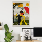 Avranches Mont St Michel Vintage Reiseplakat Poster (Heimbüro)