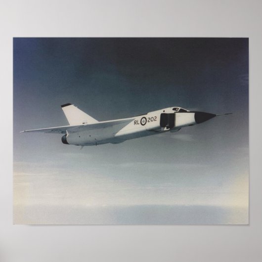 Avro Arrow- RL202-niedriger Winkel Poster (Vorne)