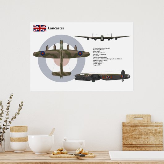 Avro Lancaster BI Special 617 Squadron Poster (Küche)
