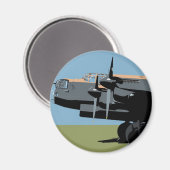 Avro Lancaster Bomber Magnet (Vorderseite/Rückseite)