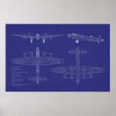 Avro Lancaster Bomber Poster (Vorne)
