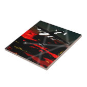 Avro Lancaster Bomber Tile 'Night Raider 43' Fliese (Seite)