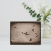 Avro Lancaster Flyover Postkarte (Stehend Vorderseite)