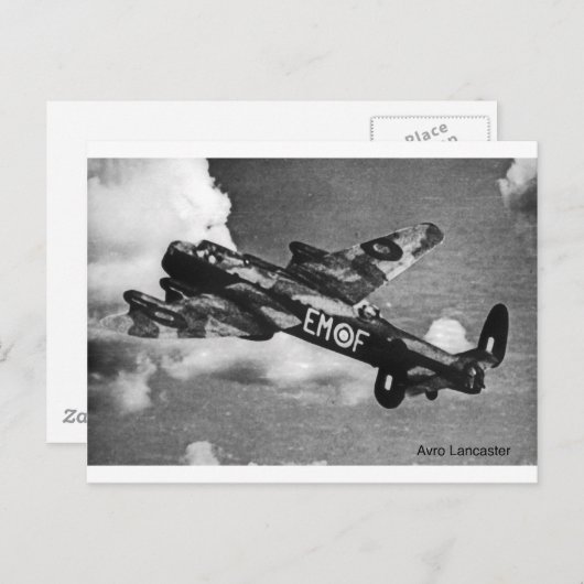 Avro-Lancaster Postkarte (Vorne/Hinten)