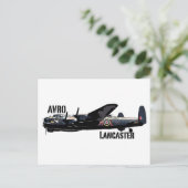 Avro Lancaster Postkarte (Stehend Vorderseite)