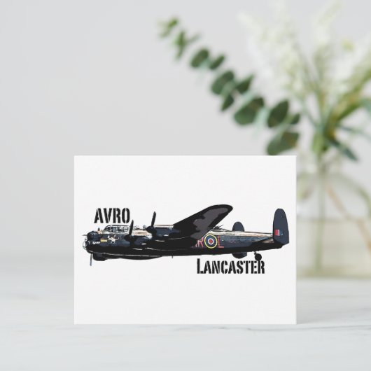 Avro Lancaster Postkarte (Stehend Vorderseite)