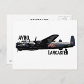 Avro Lancaster Postkarte (Vorne/Hinten)