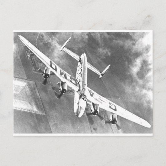 Avro Lancastrian Postkarte (Vorderseite)