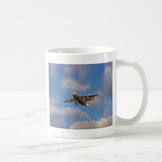 Avro RJ85 Jet Landing Kaffeetasse (Rechts)