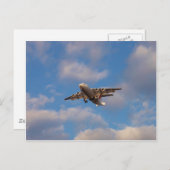 Avro RJ85 Jet Landing Postkarte (Vorne/Hinten)