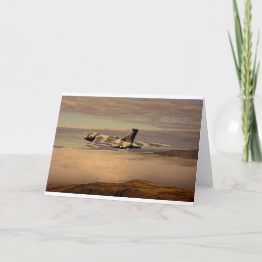 Avro Vulcan Bomber XH558 Karte (Vorderseite)