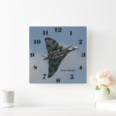 Avro Vulcan Delta Wing Bomber all numbers Quadratische Wanduhr (Zuhause)