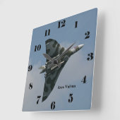 Avro Vulcan Delta Wing Bomber all numbers Quadratische Wanduhr (Winkel)
