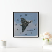 Avro Vulcan Delta Wing Bomber, personalisierbar Quadratische Wanduhr (Zuhause)