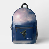 Avro Vulcan Flugzeug, Foto, Nachthimmel, Ihr Name Bedruckter Rucksack (Vorderseite)