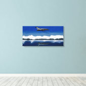 Avro Vulcan Reflection Power Leinwanddruck (Insitu (Holzboden))