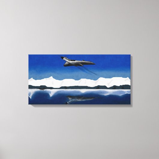 Avro Vulcan Reflection Power Leinwanddruck (Vorderseite)