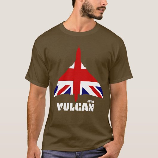 Avro Vulcan und Union Jack T-Shirt (Vorderseite)