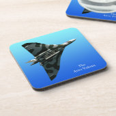 Avro Vulkan Delta Bomber mit blauem Farbverlauf Untersetzer (Linke Seite)