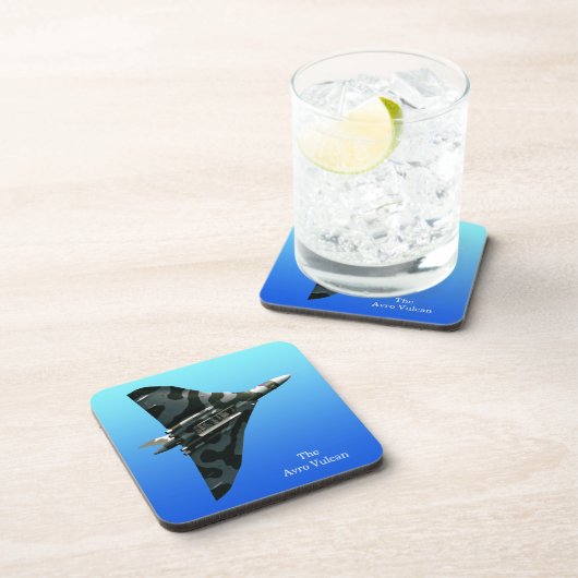 Avro Vulkan Delta Bomber mit blauem Farbverlauf Untersetzer (Rechte Seite)