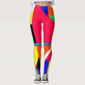 Avryl Fleurs Abstrakte Leggings (Vorderseite)